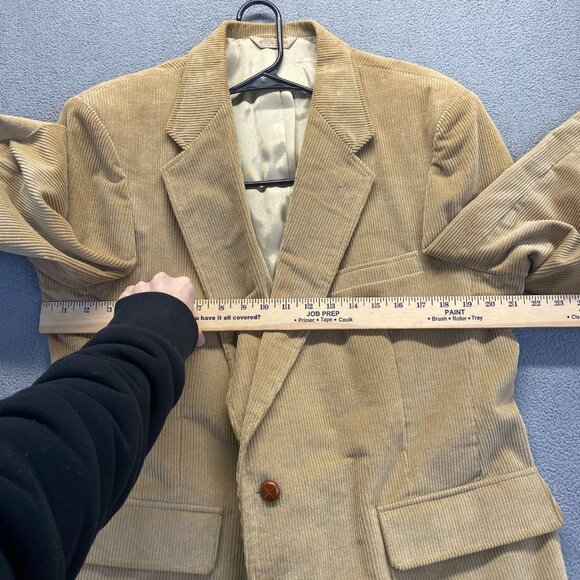 Alexander Lloyd Sport Coat Corduroy Blazer Mens Size 46R Two Button Jacket Retro - Picture 5 of 13